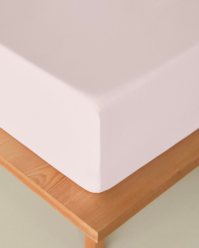 Novella Premium Pamuk Dokulu Tek Kişilik Plus Lastikli Çarşaf 120x200 cm Toz Pembe