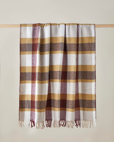 Olive Koltuk Şalı 130x170 cm Multicolor