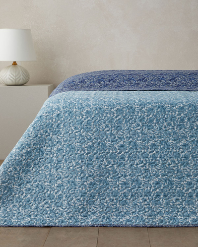 Paisley Celeste  Tek Kişilik Çok Amaçlı Örtü 160x220 cm Mavi