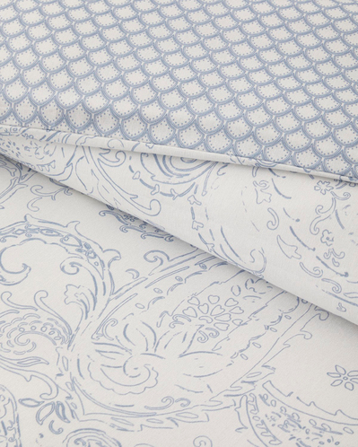Paisley Touch Kolay Ütülenir Tek Kişilik Nevresim Seti 160x220 cm Mavi