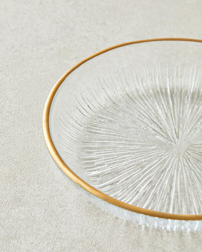 Petal Cam Çerezlik 12 cm Gold