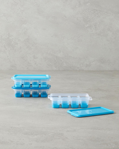 Posuda 3’lü Mini Buz Kalıbı 7x12,5x3,5 cm Mavi