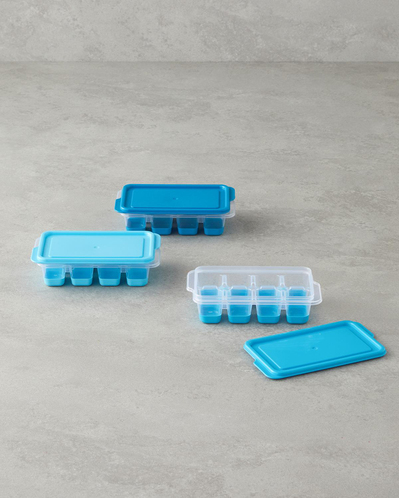 Posuda 3’lü Mini Buz Kalıbı 7x12,5x3,5 cm Mavi