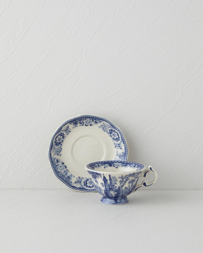 Preston Stoneware 2 Parça 1 Kişilik Kahve Fincan Takımı 100 ml Lacivert