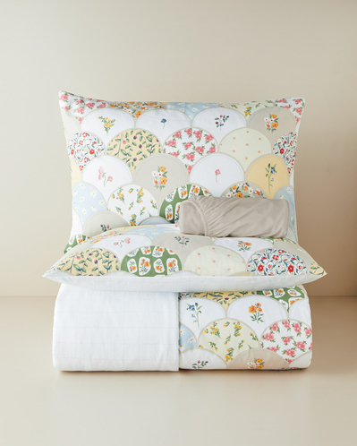 Pretty Loop Kolay Ütülenir Çift Kişilik Çarşaflı Nevresim Takımı 200x220 cm Sarı-Yeşil