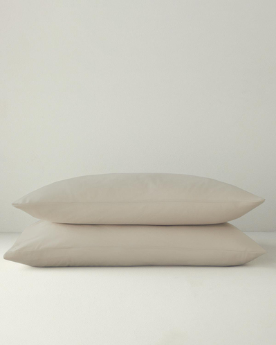 Pure %100 Pamuklu 2li Yastık Kılıfı 50x70 cm Kahve Köpüğü