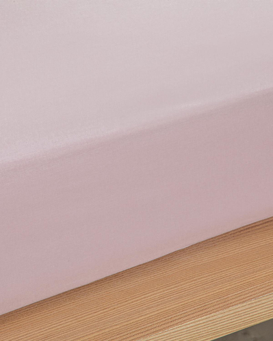 Pure Pamuklu King Size Çarşaf Toz Pembe