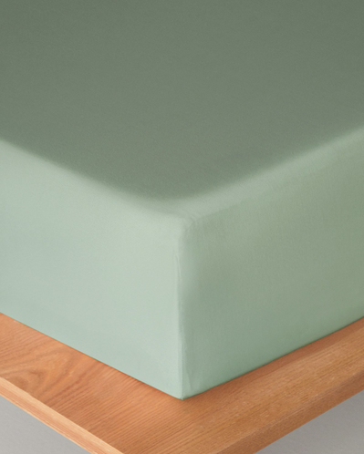 Pure %100 Pamuklu Tek Kişilik Lastikli Çarşaf 100x200 cm Çağla Yeşili