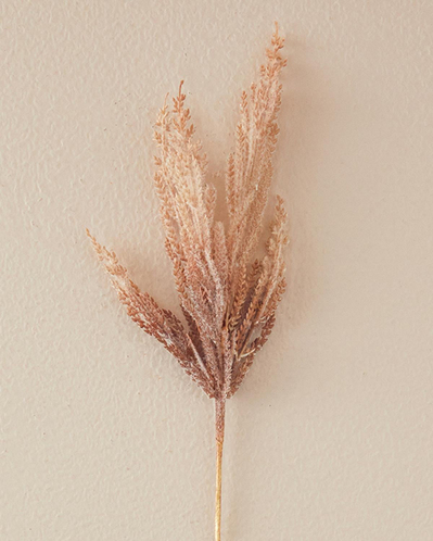 Reed Grass Bush Tek Dal Yapay Çiçek Gri