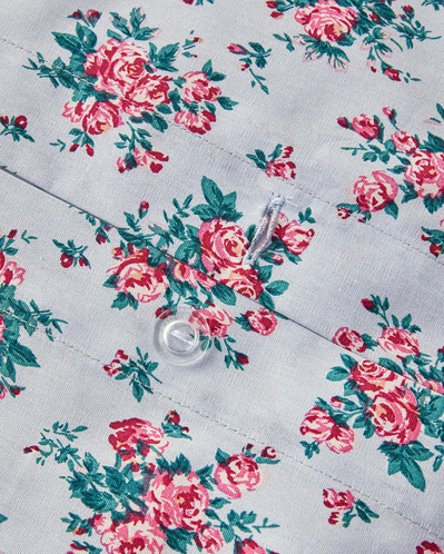 Rose Harmony Tek Kişilik Nevresim Seti Mavi