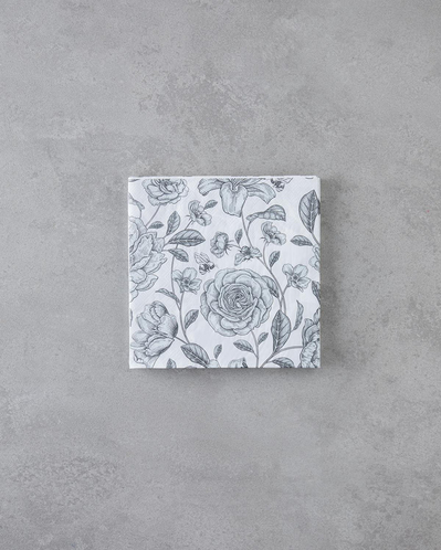 Roseray 20li Kağıt Peçete 33x33 cm Siyah - Beyaz