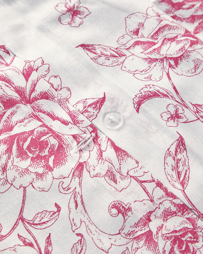 Rosey Violen King Size Nevresim Takımı Pembe