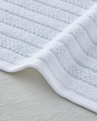 Sandy Stripe %100 Pamuk El Havlusu 30x45 cm Beyaz