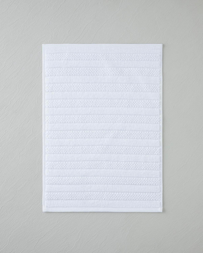 Sandy Stripe %100 Pamuk El Havlusu 30x45 cm Beyaz