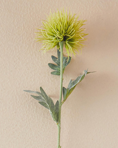 Sea Holly Tek Dal Yapay Çiçek Yeşil