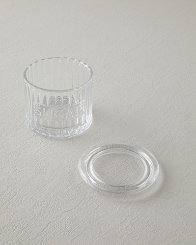 Serene Calm Cam Şekerlik 9x9,5x7,5 cm Şeffaf
