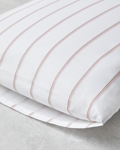 Serene Stripes Pamuklu 2li Yastık Kılıfı 50x70 cm Pembe