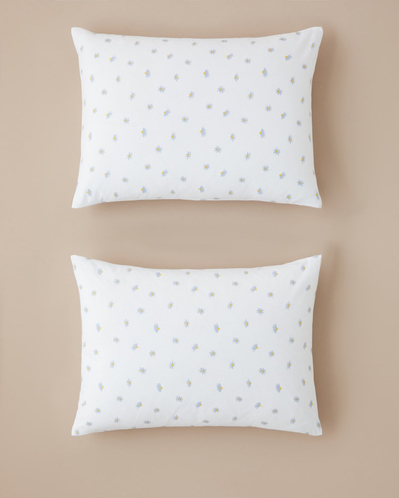 Soft Daisy Kolay Ütülenir 2li Yastık Kılıfı 50x70 cm Mavi