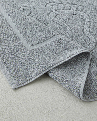 Soft Step %100 Pamuk Ayak Havlusu 50x70 cm Gri 600 G/m²