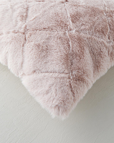 Soft Touch Rabbit Pelüş Kırlent Kılıfı 45x45 cm Pudra