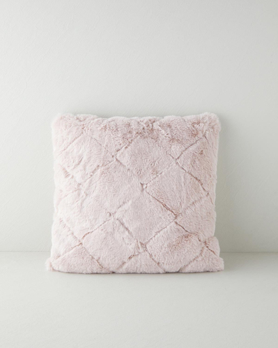 Soft Touch Rabbit Pelüş Kırlent Kılıfı 45x45 cm Pudra