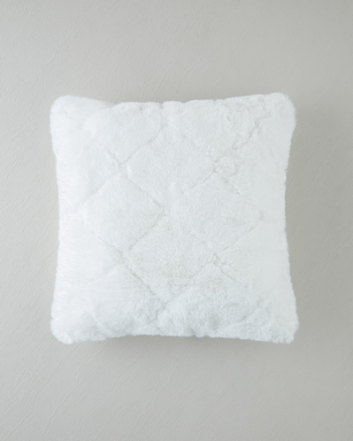 Soft Touch Rabbit Pelüş Kırlent Kılıfı 45x45 cm Beyaz
