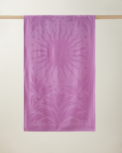 Solar Glow %100 Pamuk Plaj Havlusu 70x140 cm Mor
