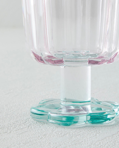 Springtime Cam 3lü Kadeh 280 ml Pembe - Yeşil