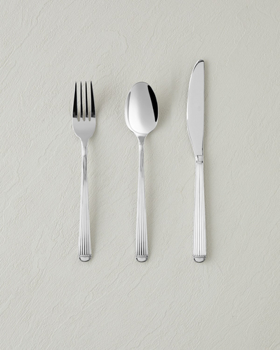 Stripes Paslanmaz Çelik Çatal Kaşık Bıçak Takımı 18 Parça 6 Kişilik Silver