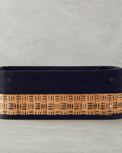 Stripy Bambu Sepet Naturel
