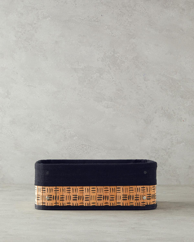 Stripy Bambu Sepet Naturel