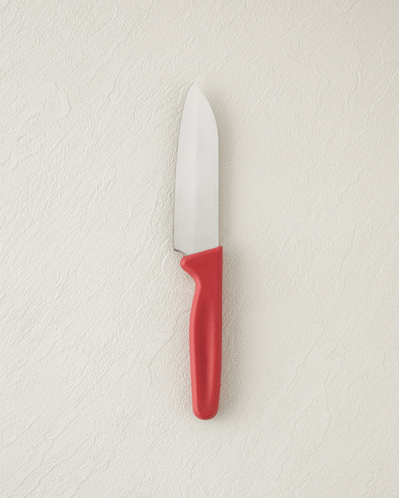Titan Steel Paslanmaz Çelik Bıçak 12 cm Kırmızı