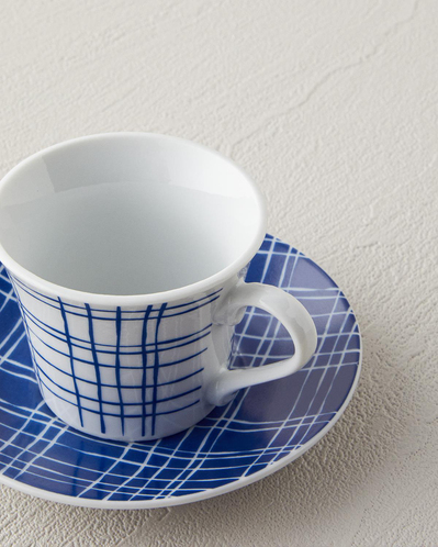 Vera Porselen 4 Parça 2 Kişilik Kahve Fincan Takımı 80 ml Mavi