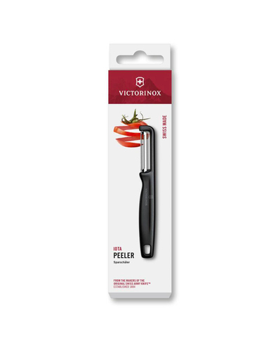 Victorinox IOTA Tırtıklı Kenar Çift Taraf Soyacak Siyah