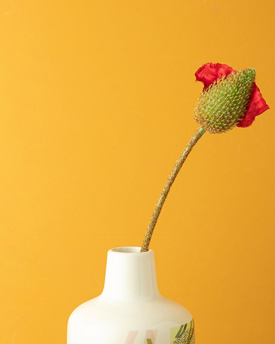 Wild Flower Tek Dal Yapay Çiçek Kırmızı
