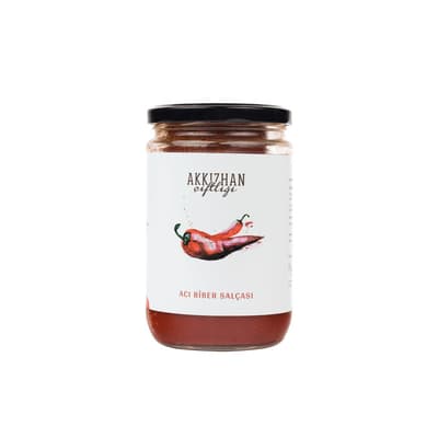 Akkızhan Çiftliği Acı Biber Salçası 660 gr