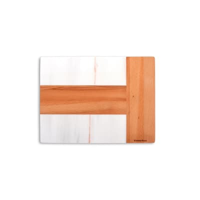 Kisthene Home Sunum ve Kesme Tahtası Kare Beyaz