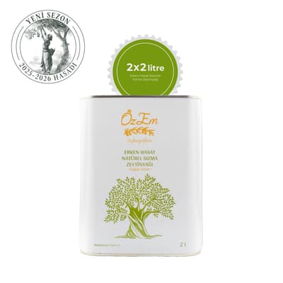 Özem Erken Hasat Natürel Sızma Zeytinyağı 2*2 litre
