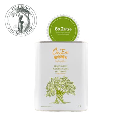 Özem Erken Hasat Natürel Sızma Zeytinyağı 6*2 Litre