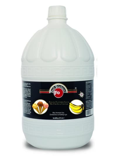 Fo Dondurma ve Kokteyl için Muz Aromalı Sos 6 kg