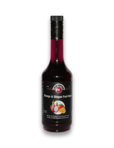 Fo Mango ve Ejder Meyvesi Aromalı Kokteyl Şurup- Mango & Dragon Fruit Baz 700 ml