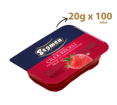 Seğmen Piknik Çilek Reçeli 20 gr 100'lü