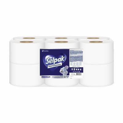 Selpak Profesyonel İçten Çekmeli Tuvalet Kağıdı Extra 120 m x 12 Adet (7906629)