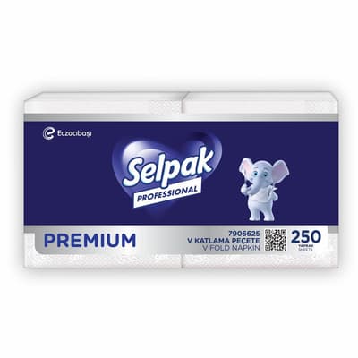 Selpak Profesyonel Premium V Katlama Peçete 250 Yaprak x 18 Adet (7906625)
