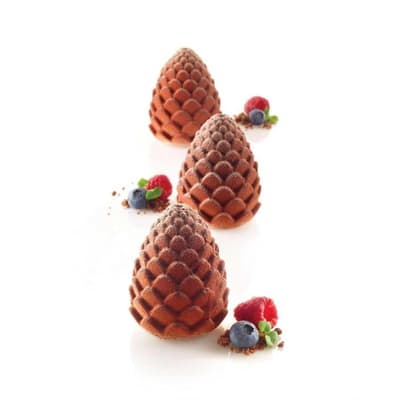 Silikon Ananas Adet Pasta Kalıbı 8'li