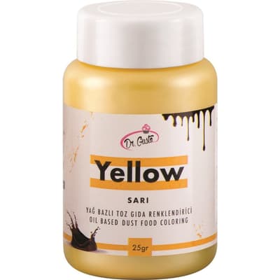 Dr.Gusto Yağ Bazlı Sarı Toz Boya 25 gr