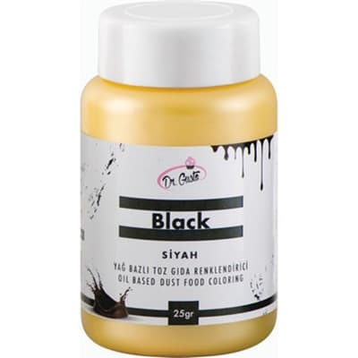 Dr.Gusto Yağ Bazlı Siyah Toz Boya 25 gr