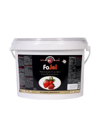 Fo Çilek Aromalı Soğuk Pasta Jöle 7 kg