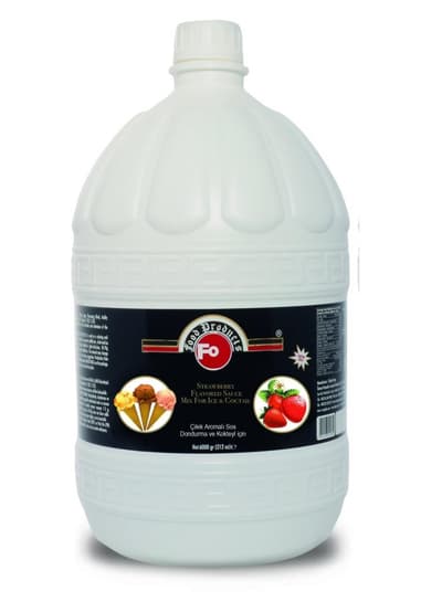 Fo Dondurma ve Kokteyl için Çilek Aromalı Sos 6 kg