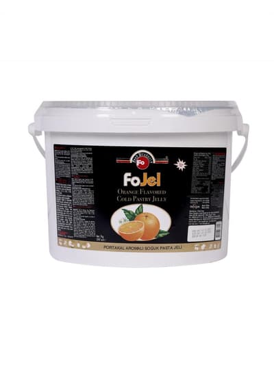 Fo Portakal Aromalı Soğuk Pasta Jöle 7 kg